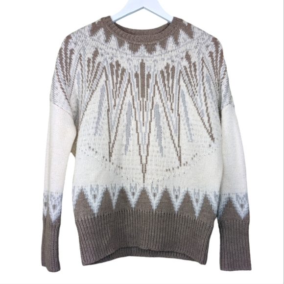 Adam Lippes Fair Isle Crew Neck Sweater - Picture 5 of 10